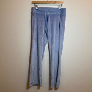 Aerie Women's‎ Blue Velour Lounge Pants Size M Relaxed Fit Sweatpants